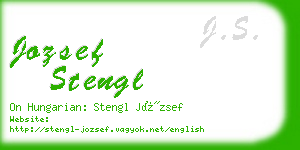 jozsef stengl business card